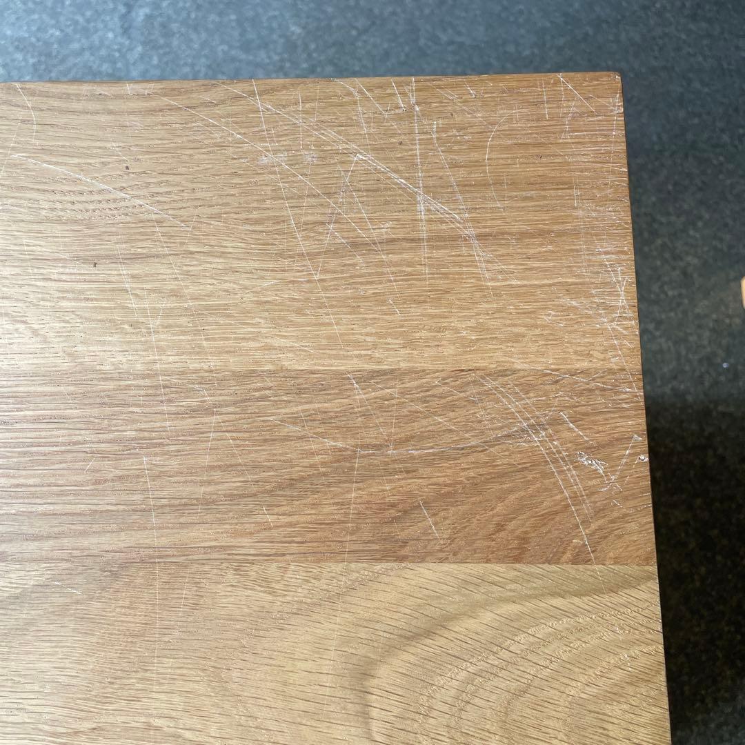 無印良品　デスクキャビネット　キャスター付き　タモ材