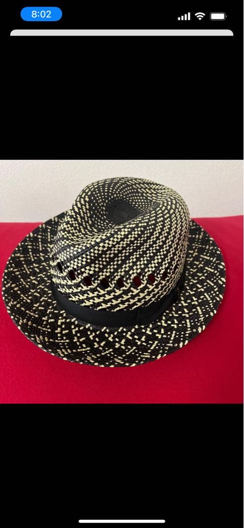 （シンさん専用）パナマ帽　Borsalino 銀座トラヤ黒と白