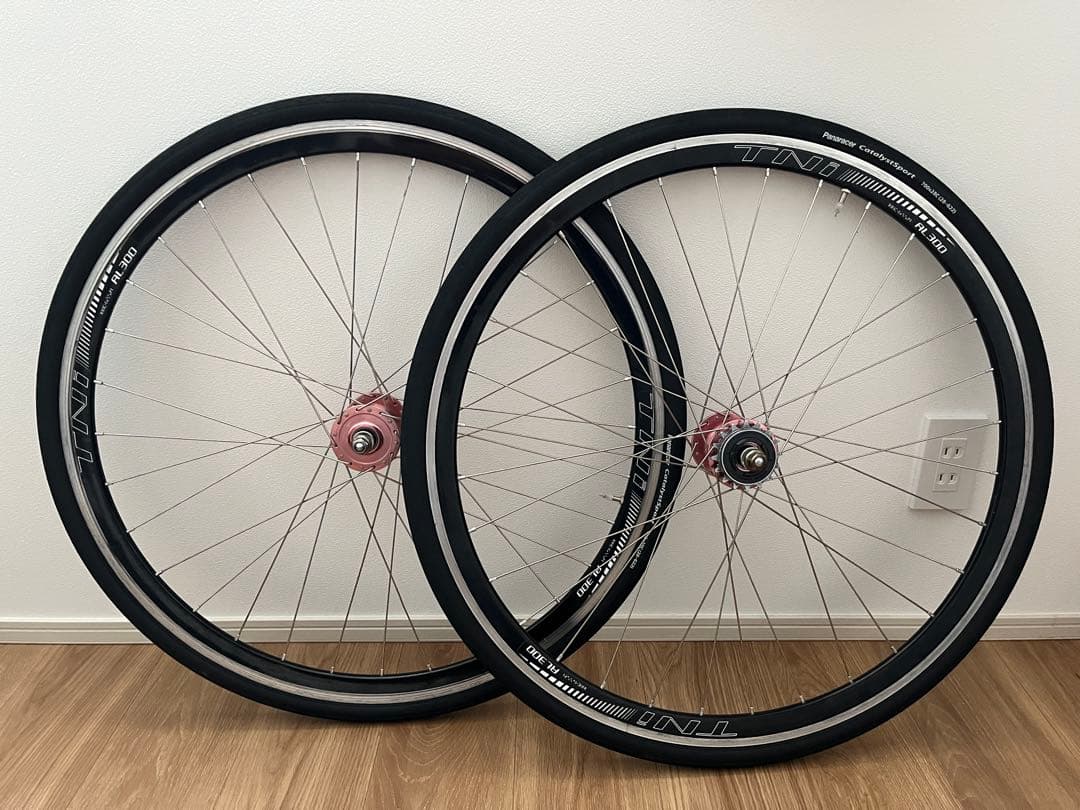 室内保管GRAN COMPE グランコンペ TNI ピスト ホイール 前後セット