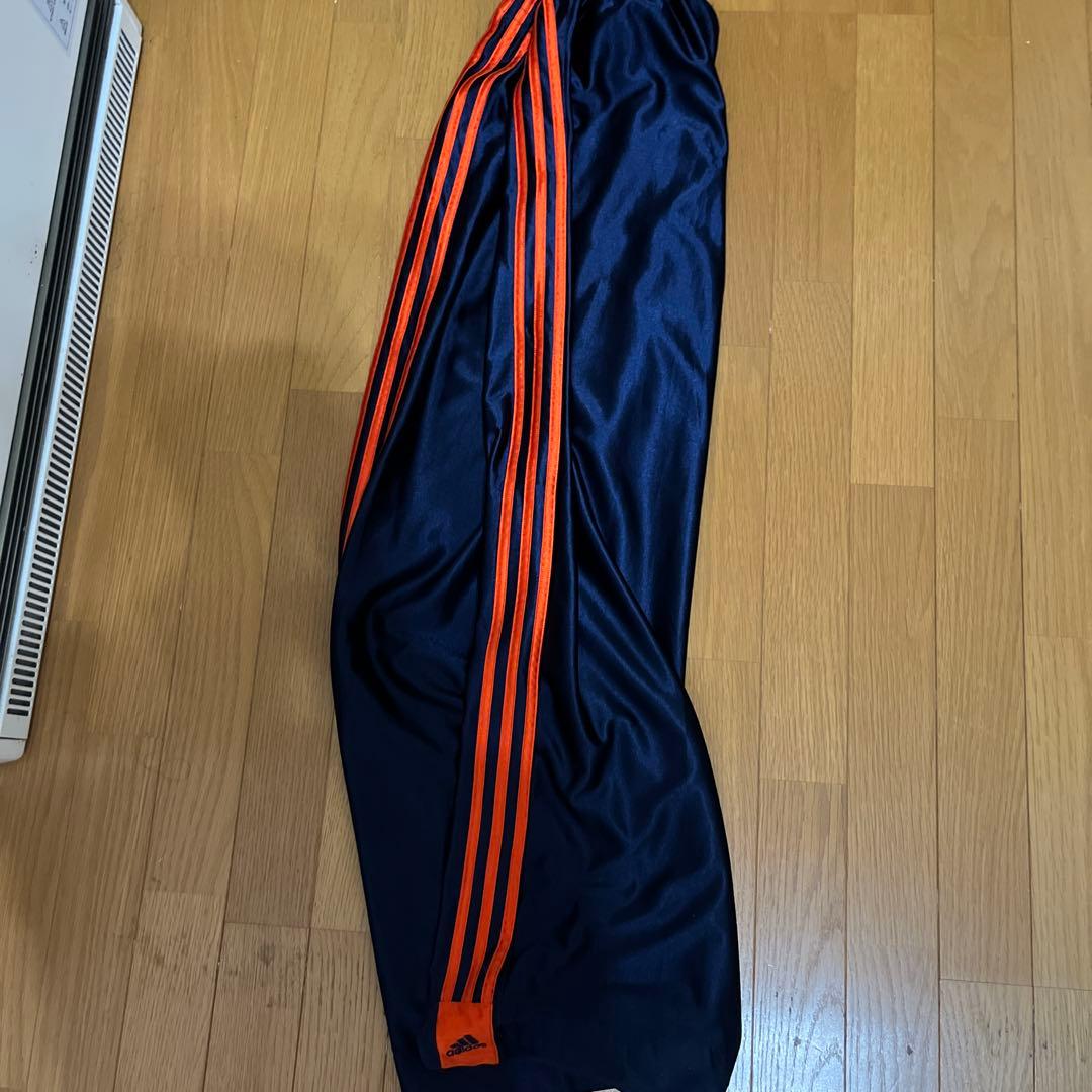 00s archive adidas トラックパンツ　極太　横全ボタン　裾幅27