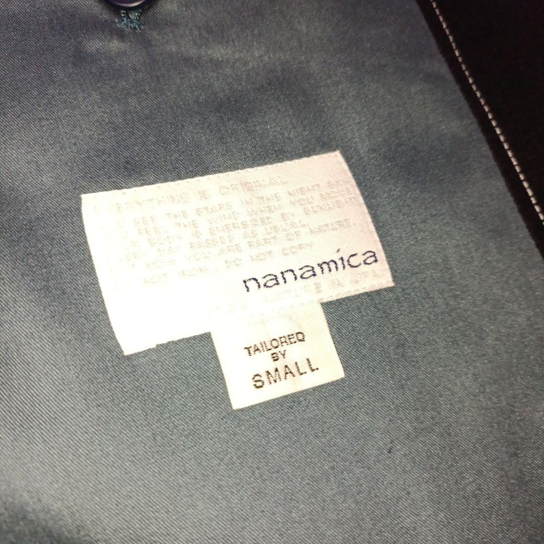 極美品■nanamica オーバサイズ テーラードジャケット ネイビー