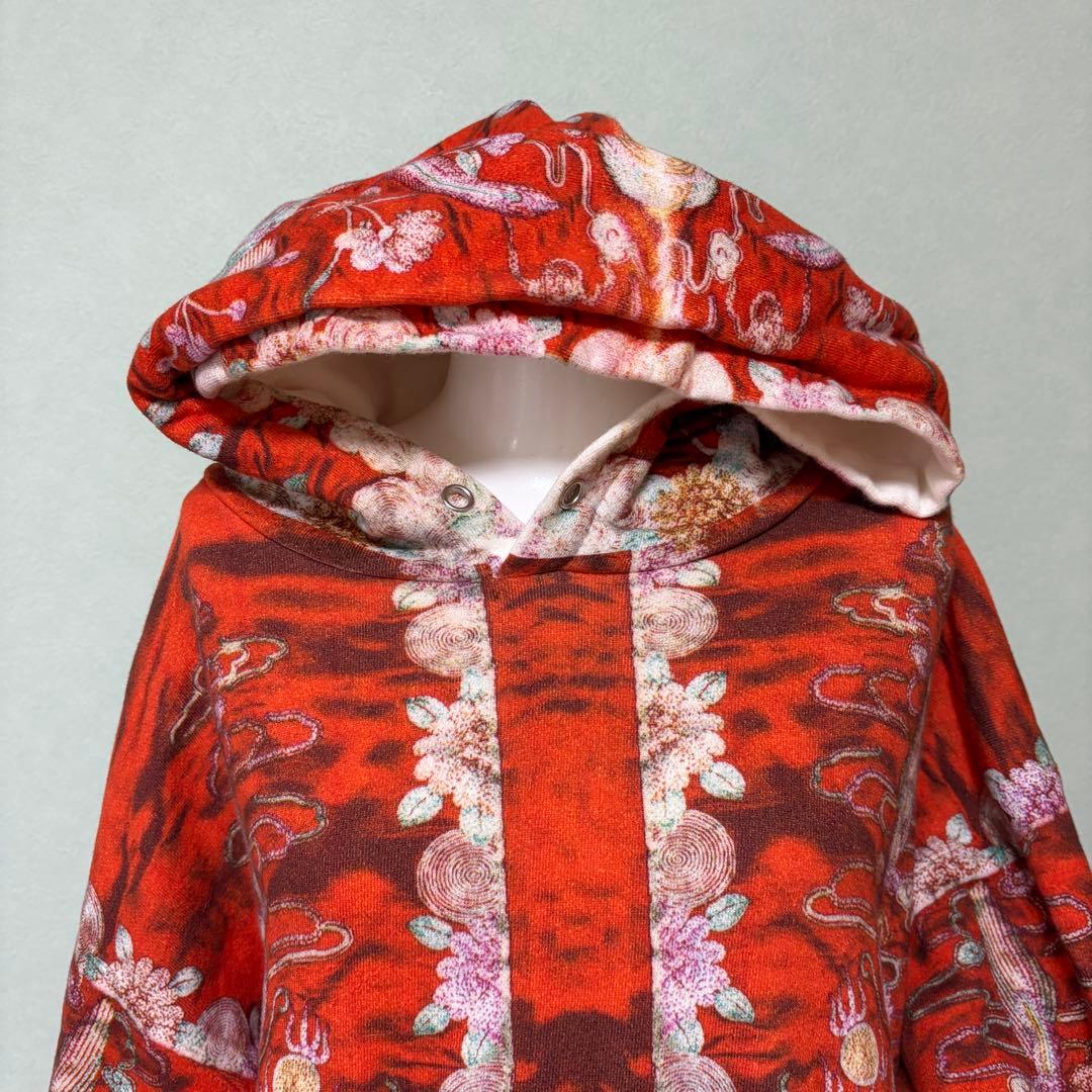 AHCAHCUM あちゃちゅむ　刺繍プリント　BIGパーカー