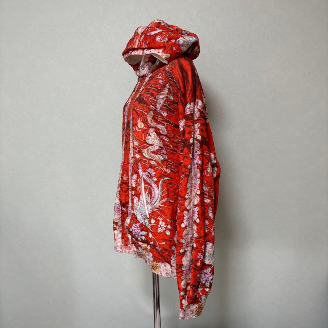 AHCAHCUM あちゃちゅむ　刺繍プリント　BIGパーカー