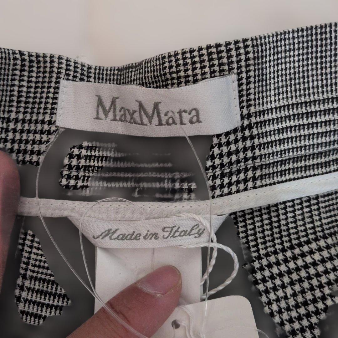 MaxMara チェック柄グレー ハーフパンツ 38 未使用