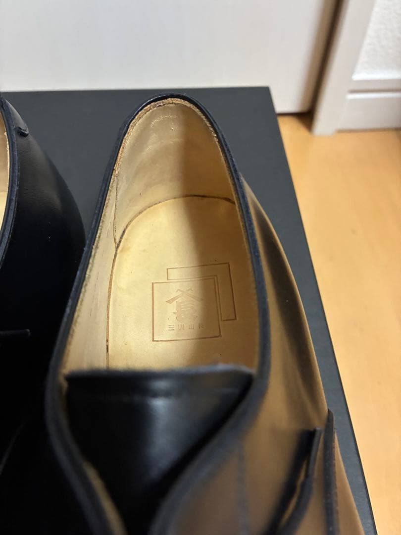 三陽山長 サンヨウヤマチョウ R309ラスト ストレートチップ ブラック 6.5