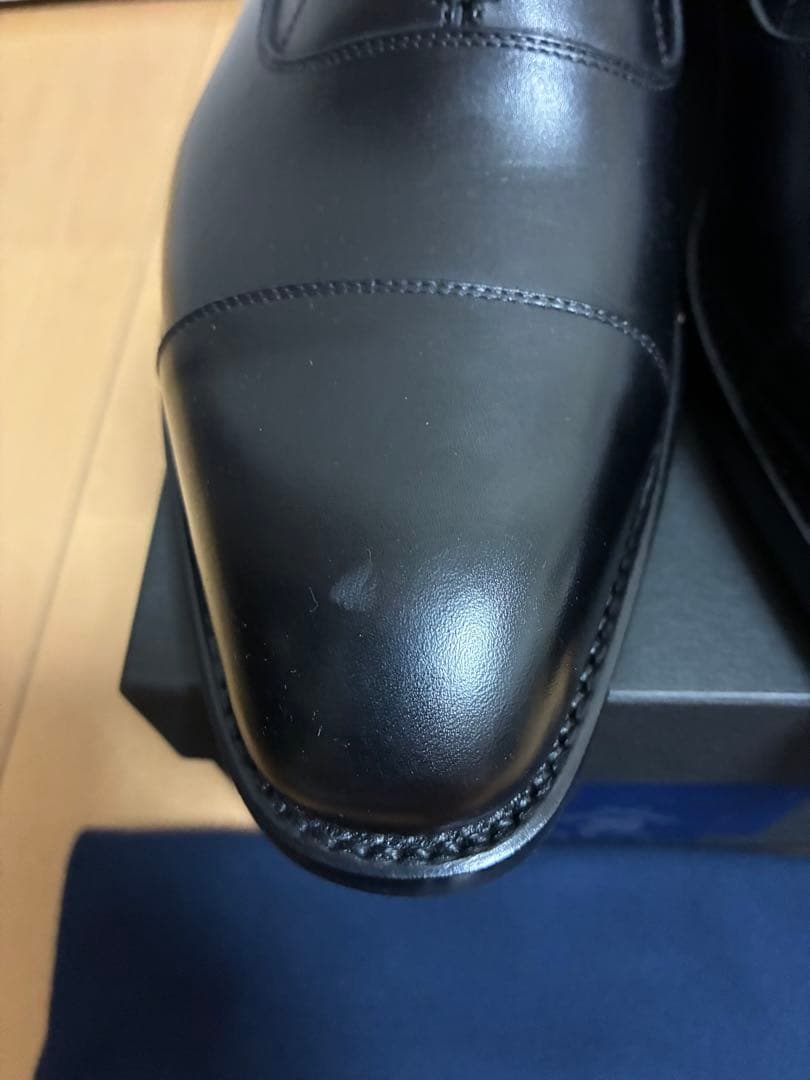 三陽山長 サンヨウヤマチョウ R309ラスト ストレートチップ ブラック 6.5