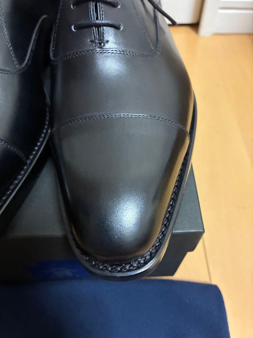 三陽山長 サンヨウヤマチョウ R309ラスト ストレートチップ ブラック 6.5