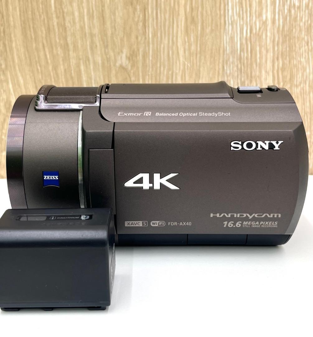 美品　SONY　4K　HANDYCAM　FDR-AX40　ビデオカメラ