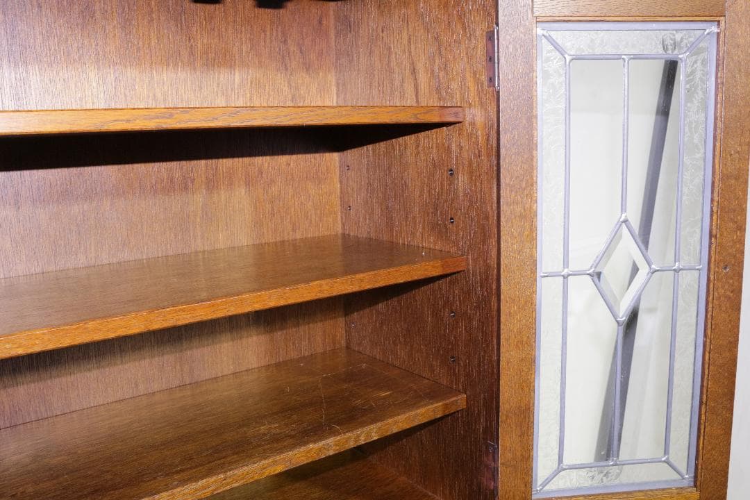 に*ん様 三越ブルージュ★キャビネット★ステンドグラス★木製家具★