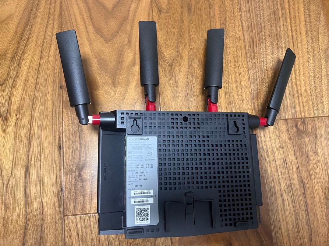 BUFFALO WXR-5700 AX7P AX7 ルーター 4本アンテナ