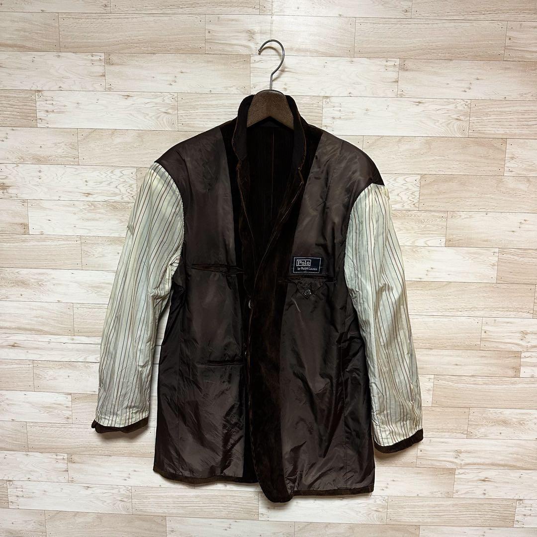 ✨90s ポロラルフローレン　コーデュロイテーラードジャケット ブラウン　XL✨