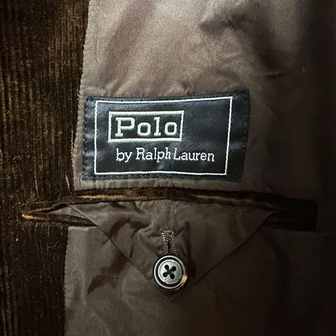 ✨90s ポロラルフローレン　コーデュロイテーラードジャケット ブラウン　XL✨