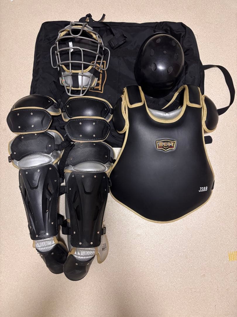 [美品]ZEETプロステイタス　キャッチャー防具一式　限定カラー仕様