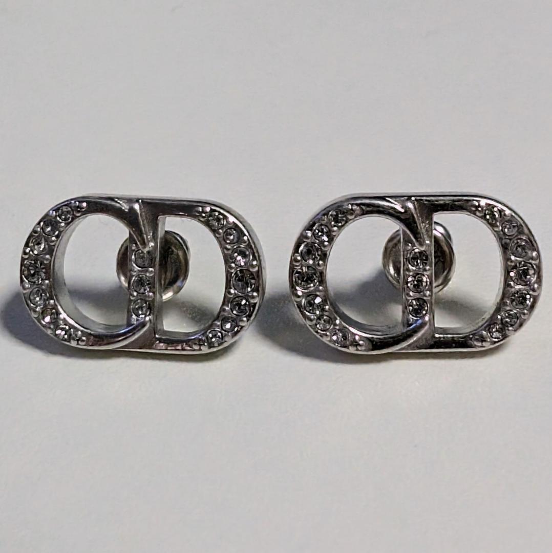 美品 正規品 DIOR CD Icon ピアス ペア両耳 メンズ シルバー925