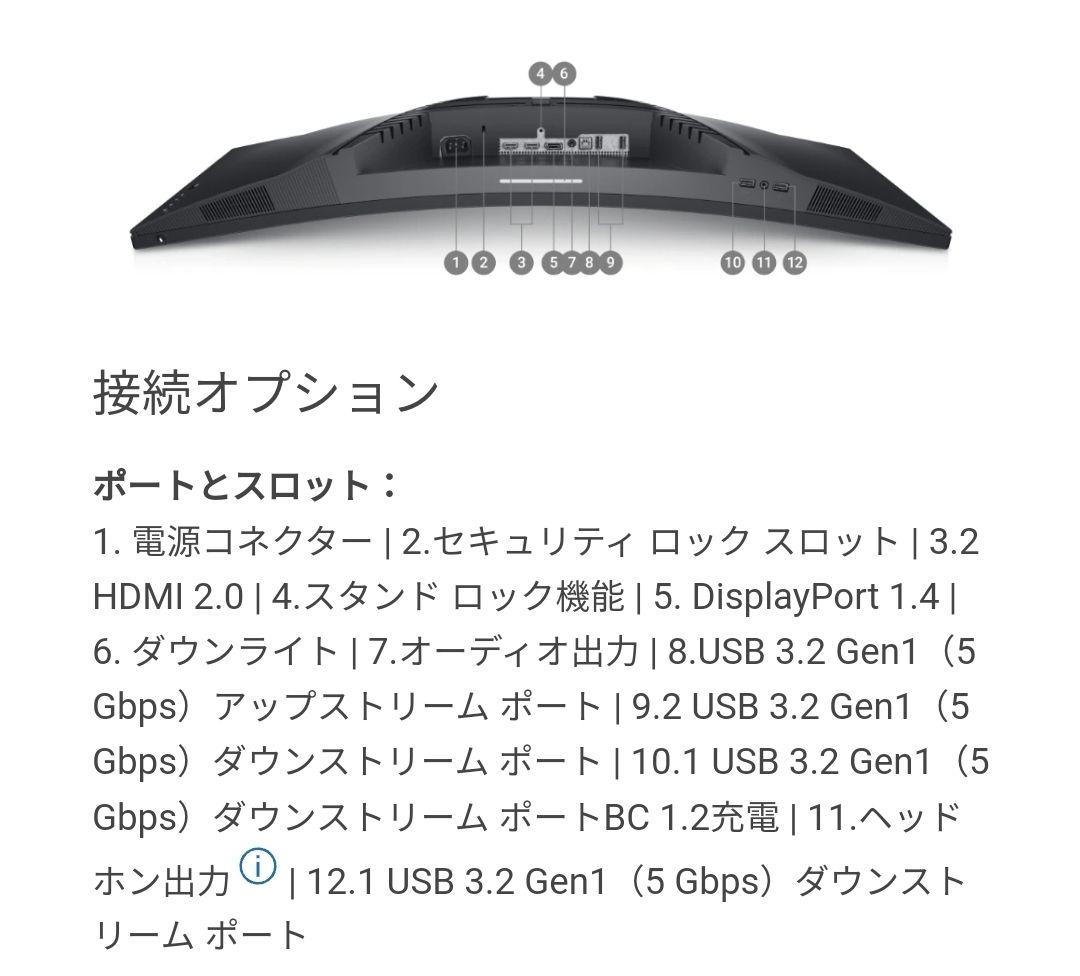 【Dell】S3422DWG 34インチ湾曲 曲面ゲーミングモニタ－