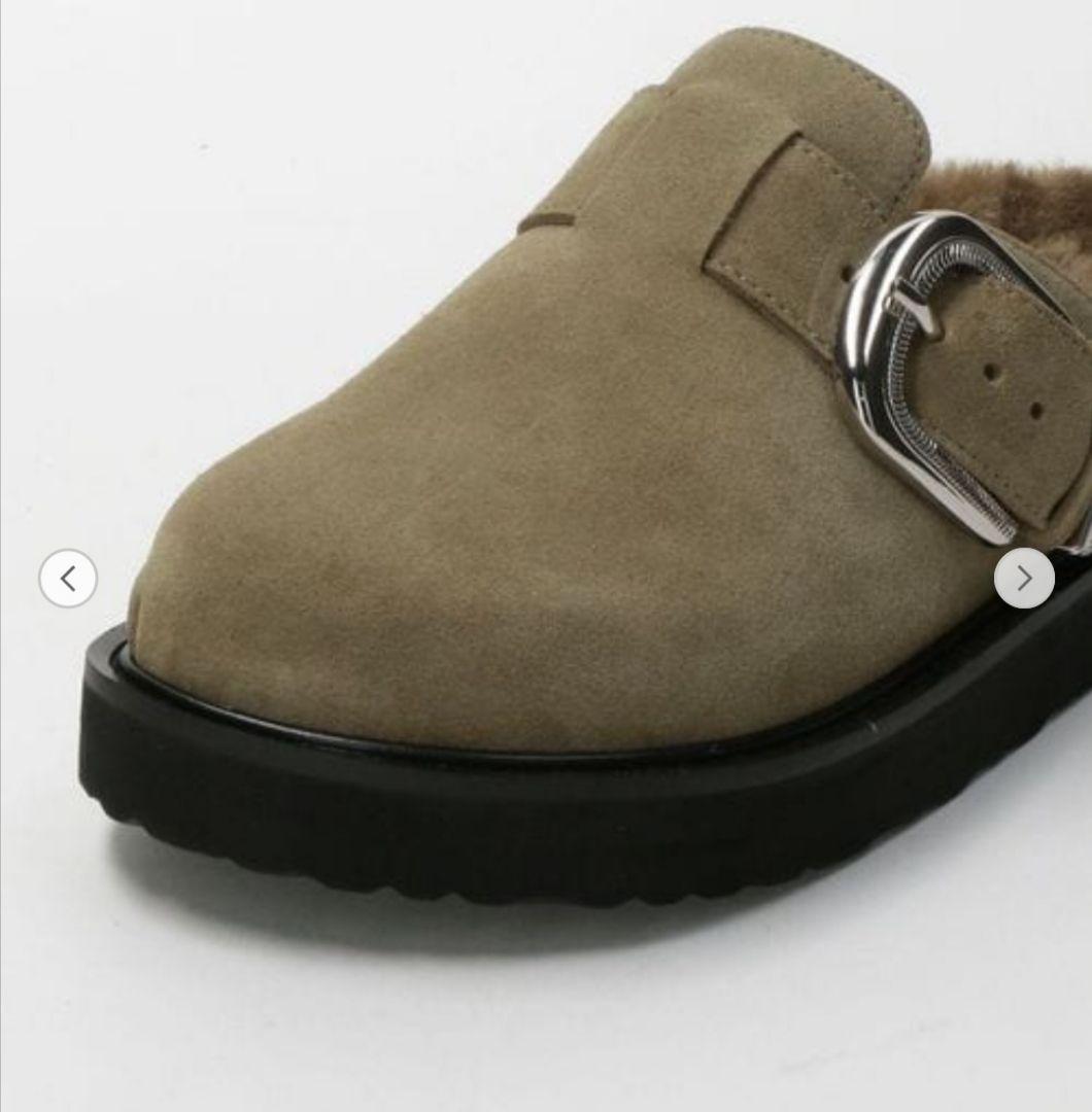 ゆう【MOHI…】スエードビッグベルトボストンサンダル