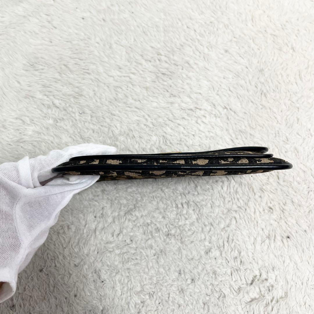 クリスチャンディオール CD金具 トロッター 総柄 キャンバス クラッチバッグ