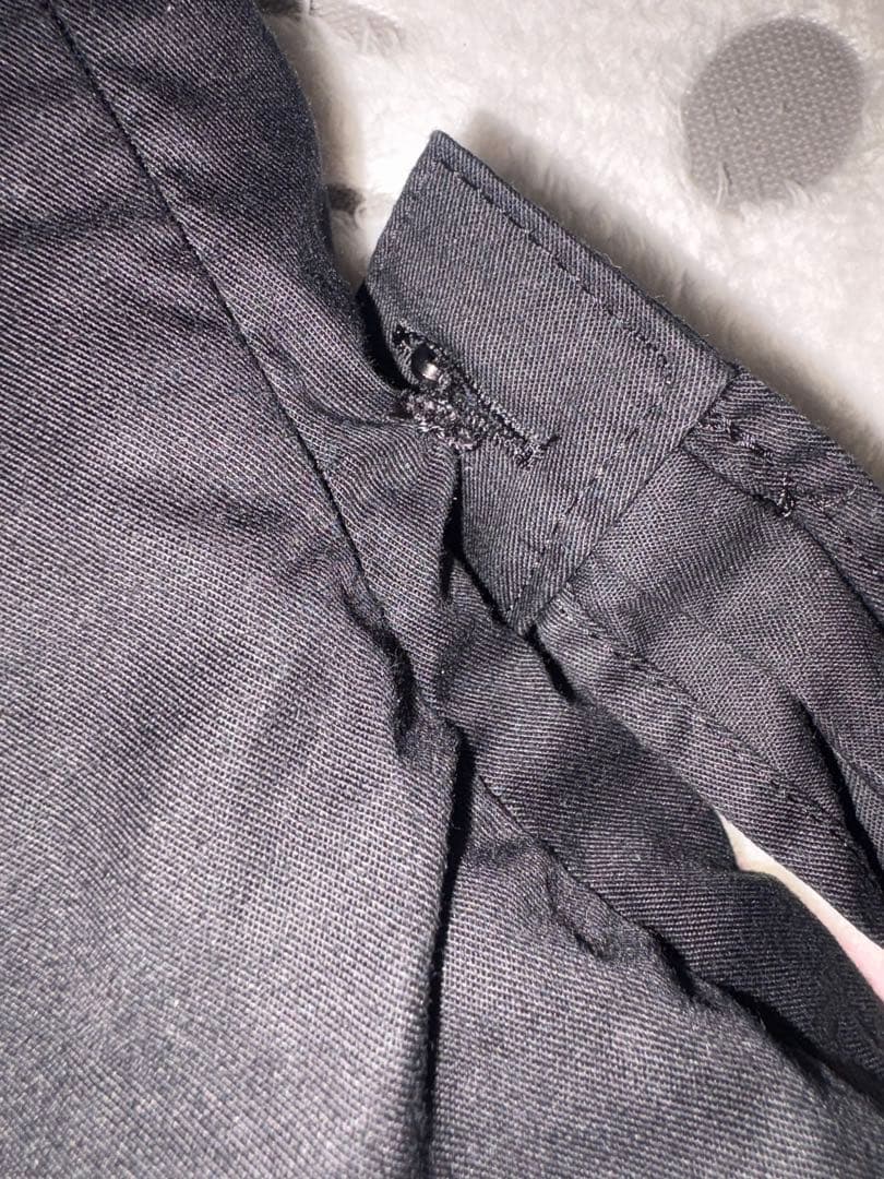 裾スカラップジャンパースカート 白 黒 ベイビーザスターズシャインブライト