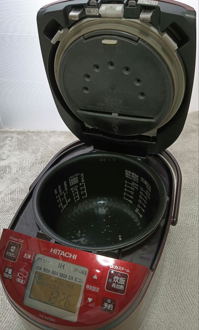 HITACHI IH炊飯器 レッドRZ-AX10M 5合