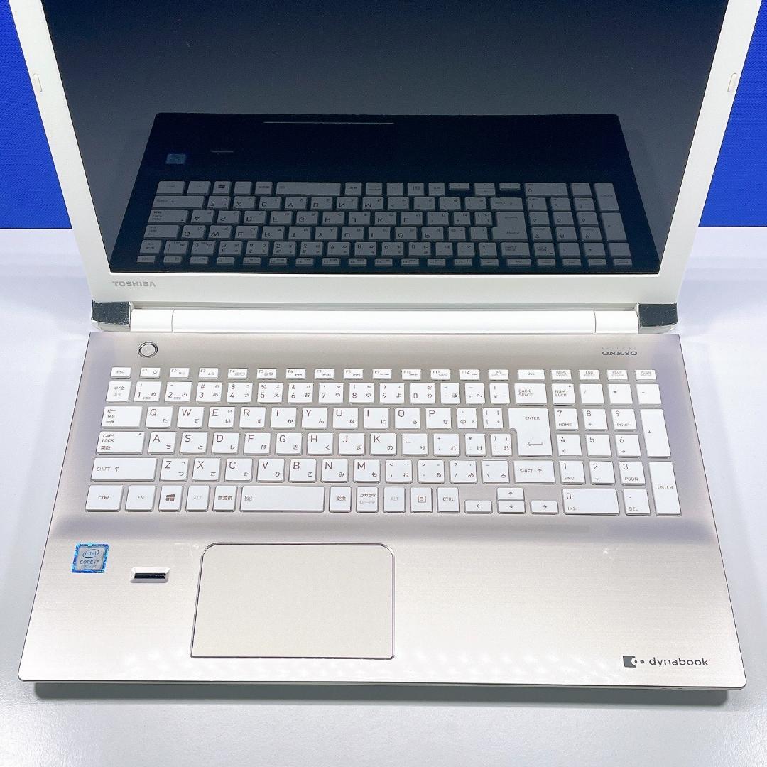 Corei7✨快速SSD✨Windows11✨ゴールド✨東芝ノートPCカメラ薄型