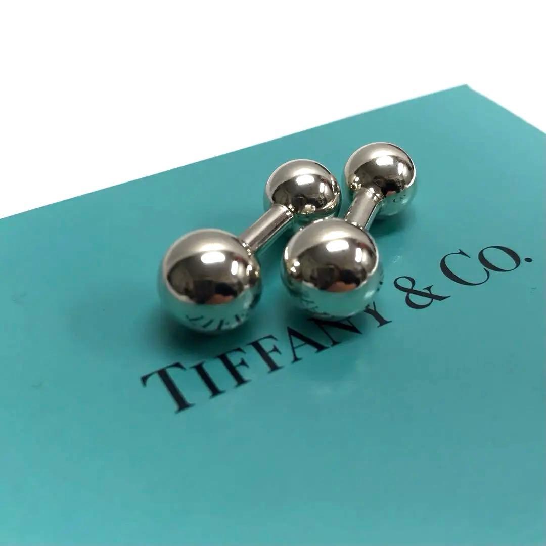 ☆超美品☆TIFFANY&Co. カフスボタン ダンベル型 SV925 シルバー