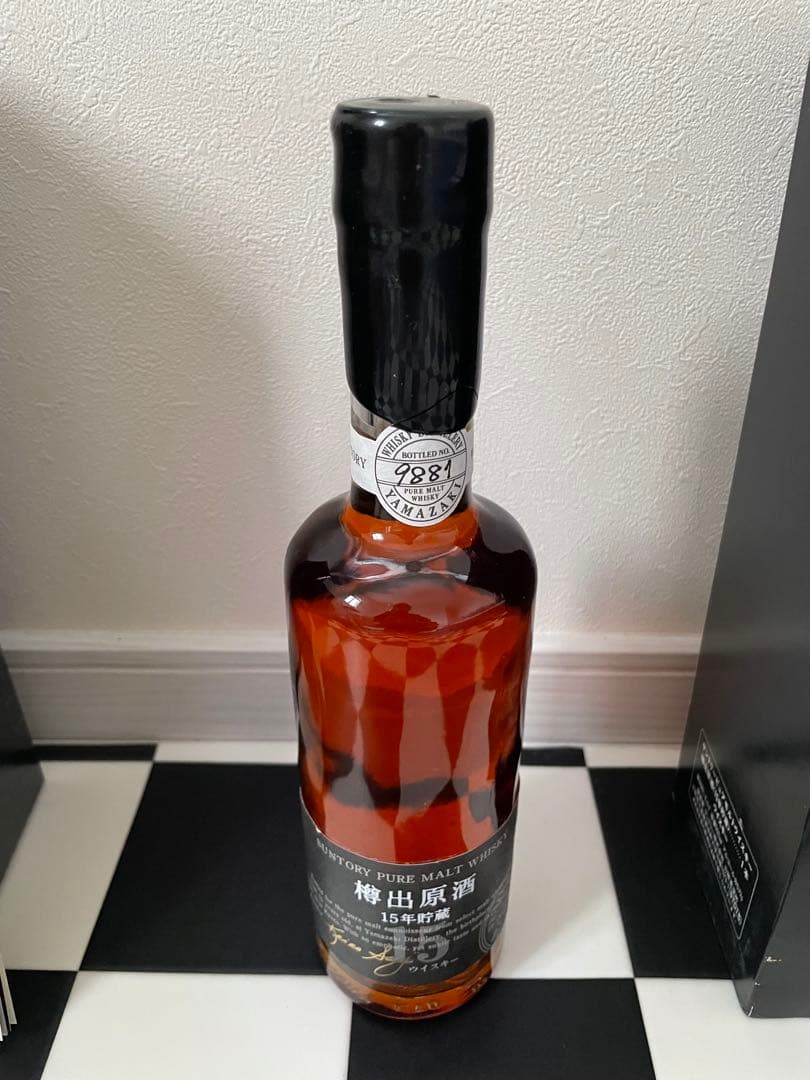 即日発送　未開栓　サントリーピュアモルトウイスキー 樽出原酒　15年貯蔵