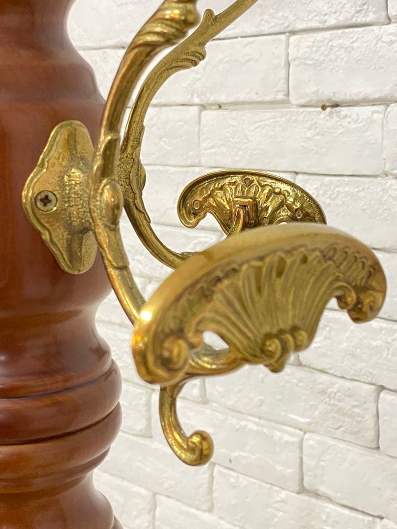 【東京都23区配送無料】アンティーク　ポールハンガー　スタンド　ハンガーラック