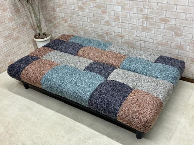 ソファーベッド　パッチワーク柄　MIX　ソファ　新品