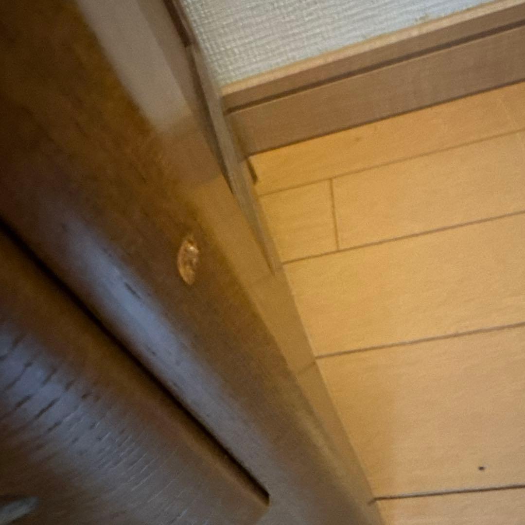 も*ん様 カリモク 木製 4段チェスト 上部ガラス扉付き