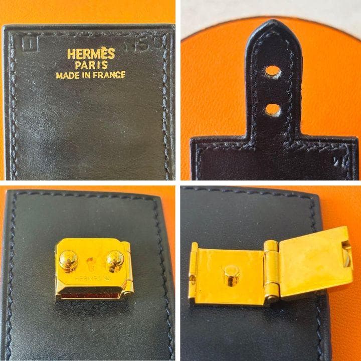 極美品✨エルメス ケリードッグ ブレスレット 黒 ゴールド金具 レザー 本革