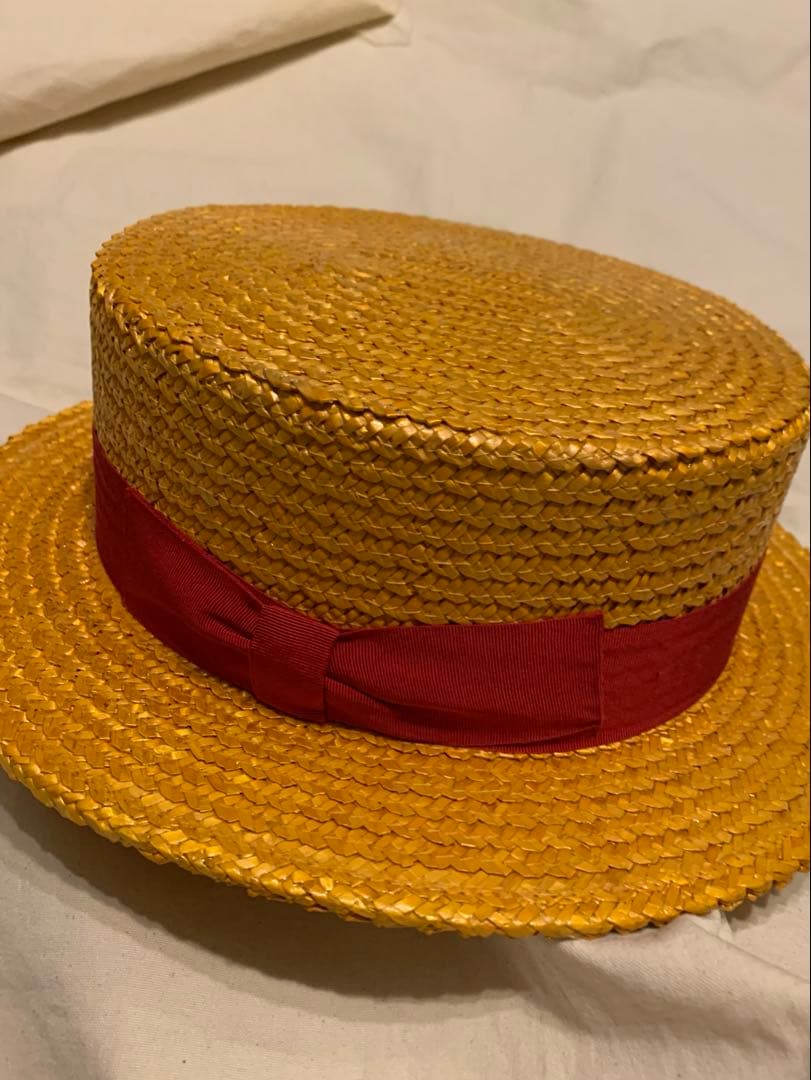 新品未使用Tesi カンカン帽　帽子 イタリア製58サイズ