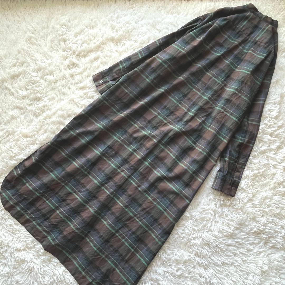 AURALEE スーパーライトウール チェックワンピース オーラリー 1