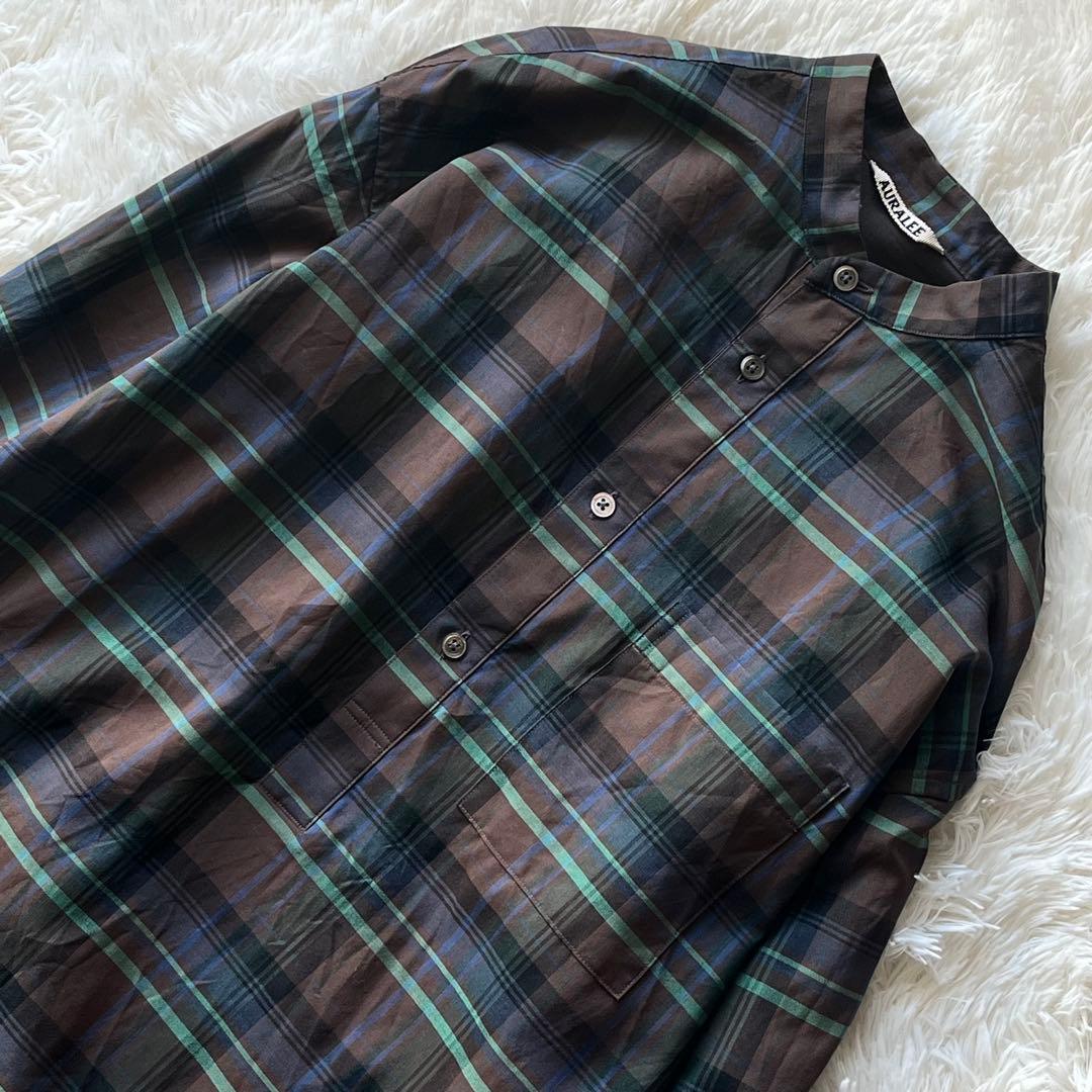 AURALEE スーパーライトウール チェックワンピース オーラリー 1