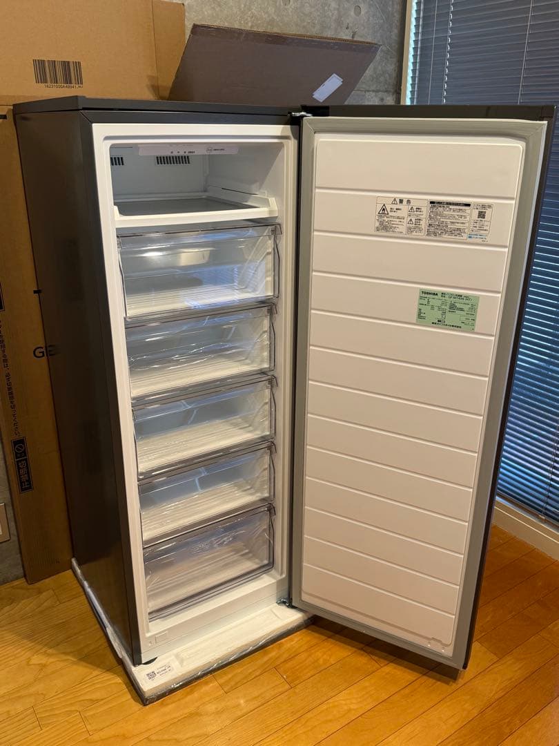 ダークグレー 冷凍庫 5段引き出し　完全未使用　2025年