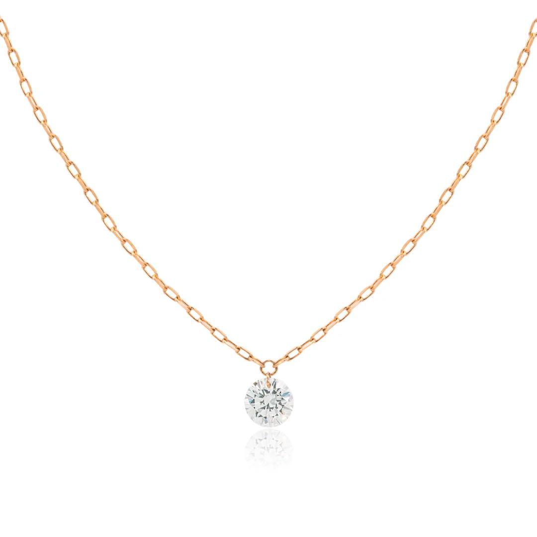 Orefice オレフィーチェ 0.05ctルフルネックレス K18ダイヤモンド