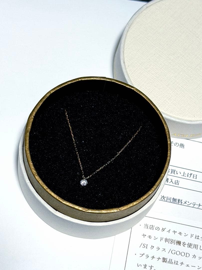 Orefice オレフィーチェ 0.05ctルフルネックレス K18ダイヤモンド