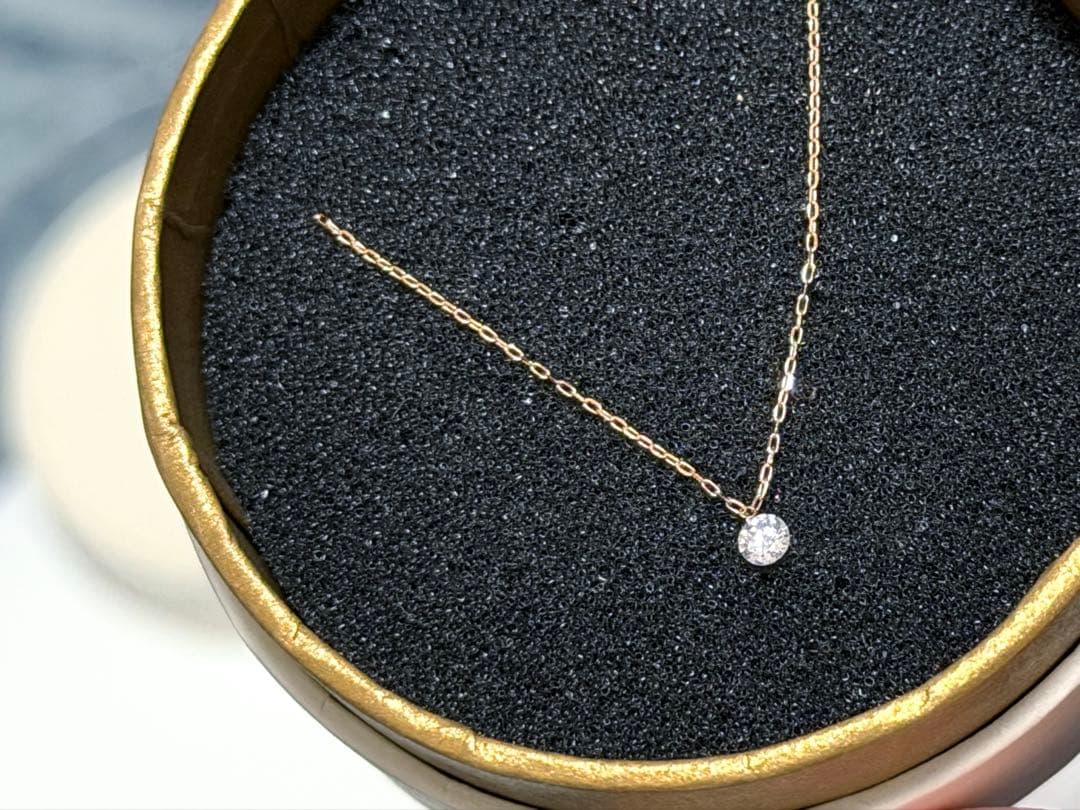 Orefice オレフィーチェ 0.05ctルフルネックレス K18ダイヤモンド