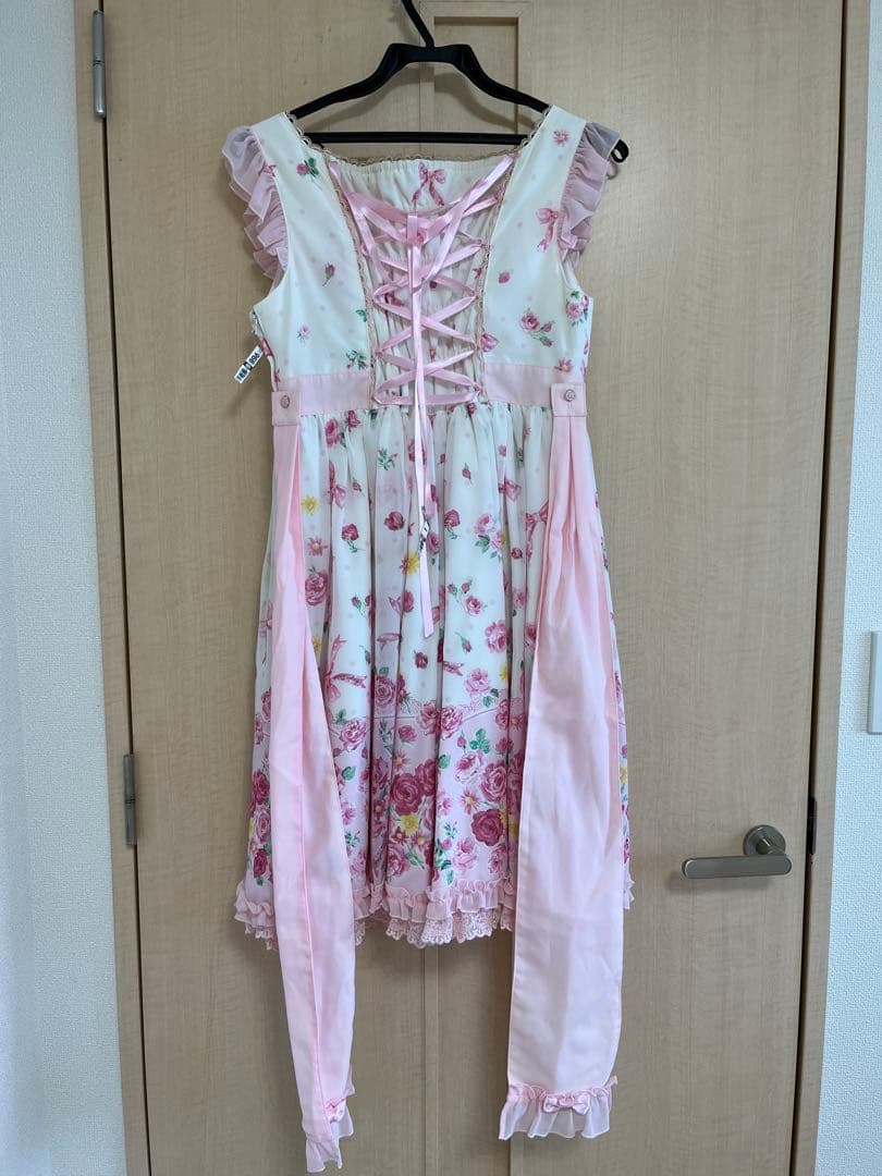 Angelic Pretty パウダーローズ　ワンピース＆ローズオーバーニー