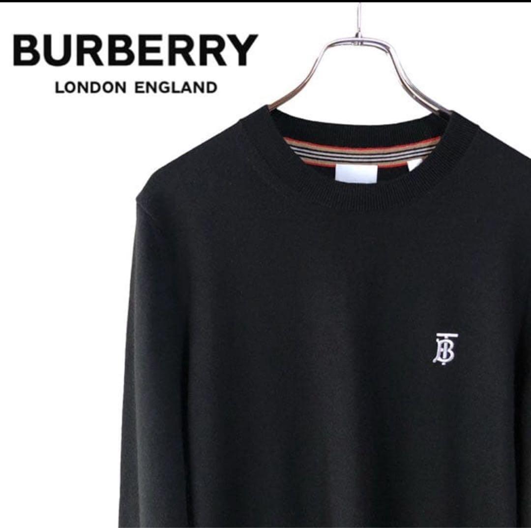 BURBERRY バーバリーロンドンイングランド　S ニット　ブラック　ウール