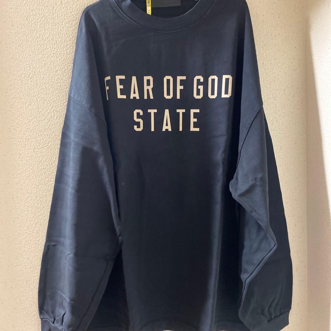 FEAR OF GOD ESSENTIALS ロンT長袖TスウェットM LXL黒