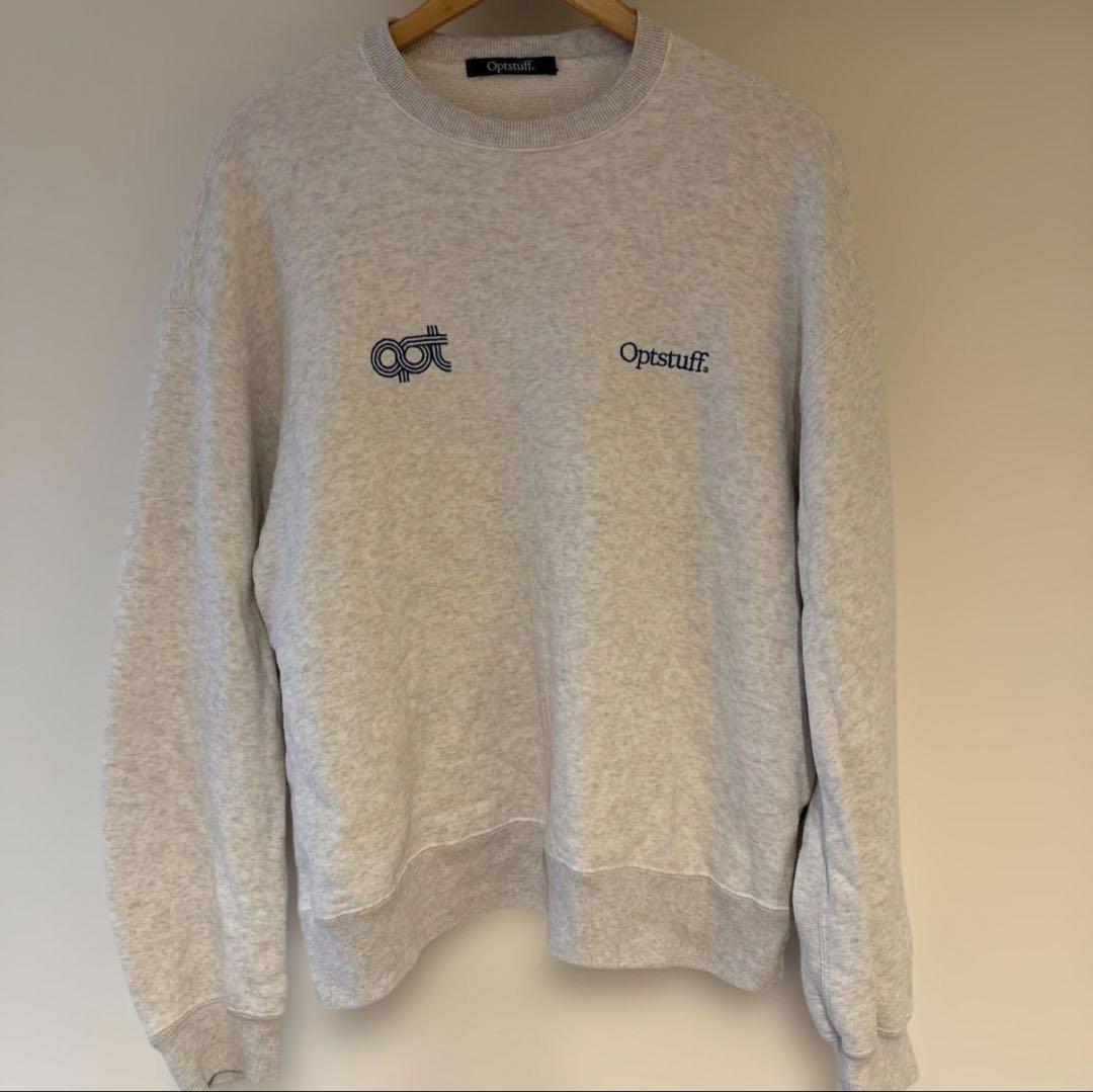 コ*ー様 オプトスタフ optstuff crewneck sweat GRAY