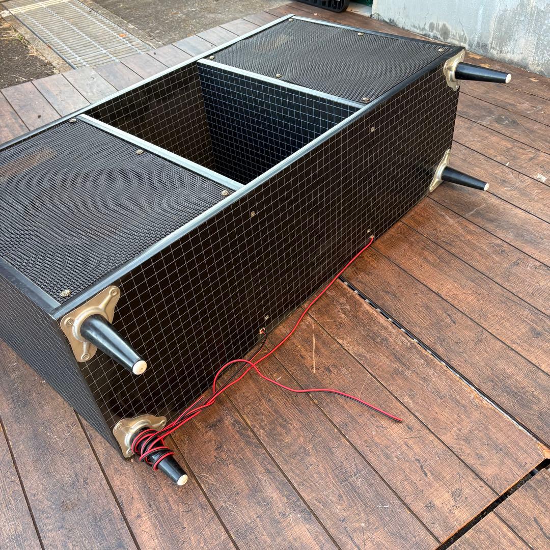 昭和レトロ カラーボックス改 自作大型スピーカー センターボックス付 ビンテージ