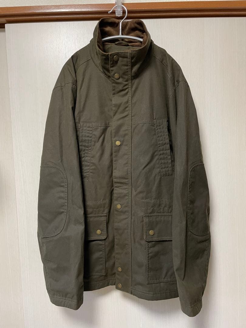 エルエルビーン　オイルジャケット　ミリタリー肘当て付き