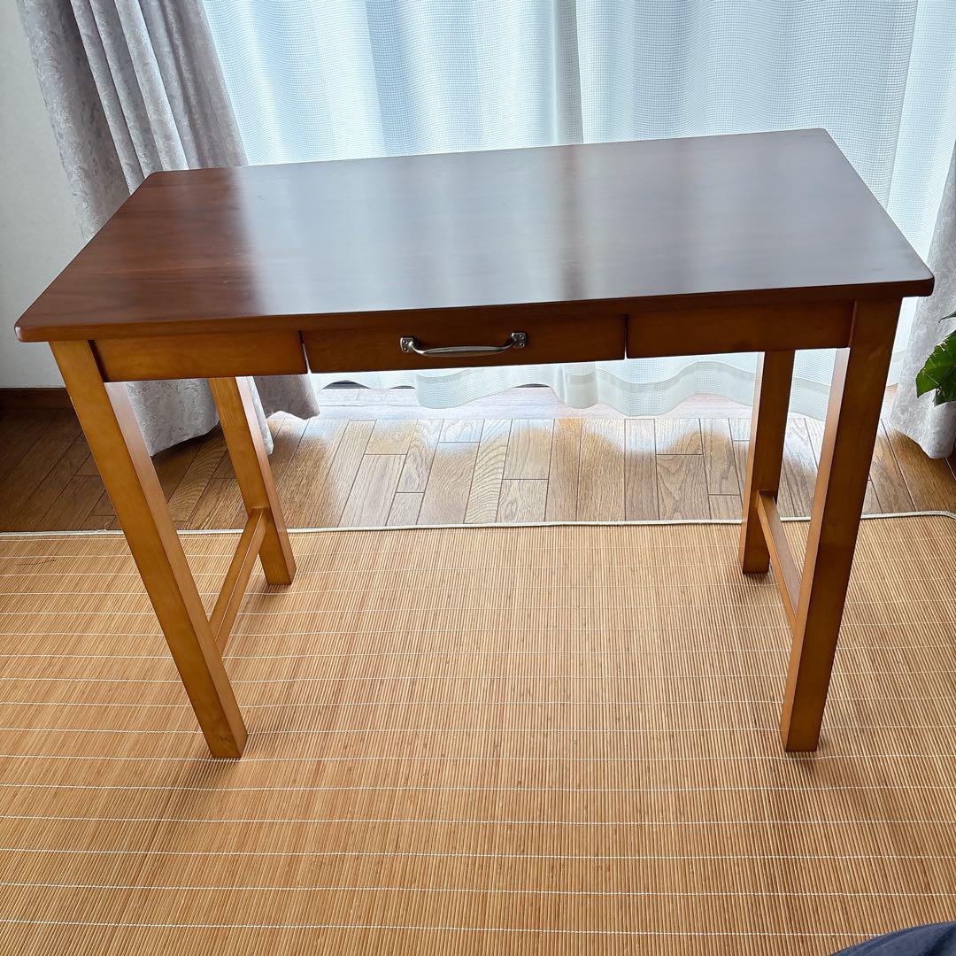 nami様リクエスト品】不二貿易 木製デスク 引出し付き 学習机 ワークデスク