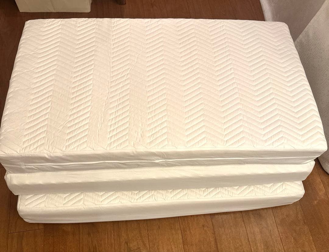 雲の安らぎプレミアム　三つ折りマットレス　セミダブルサイズ　腰に優しい　日本製