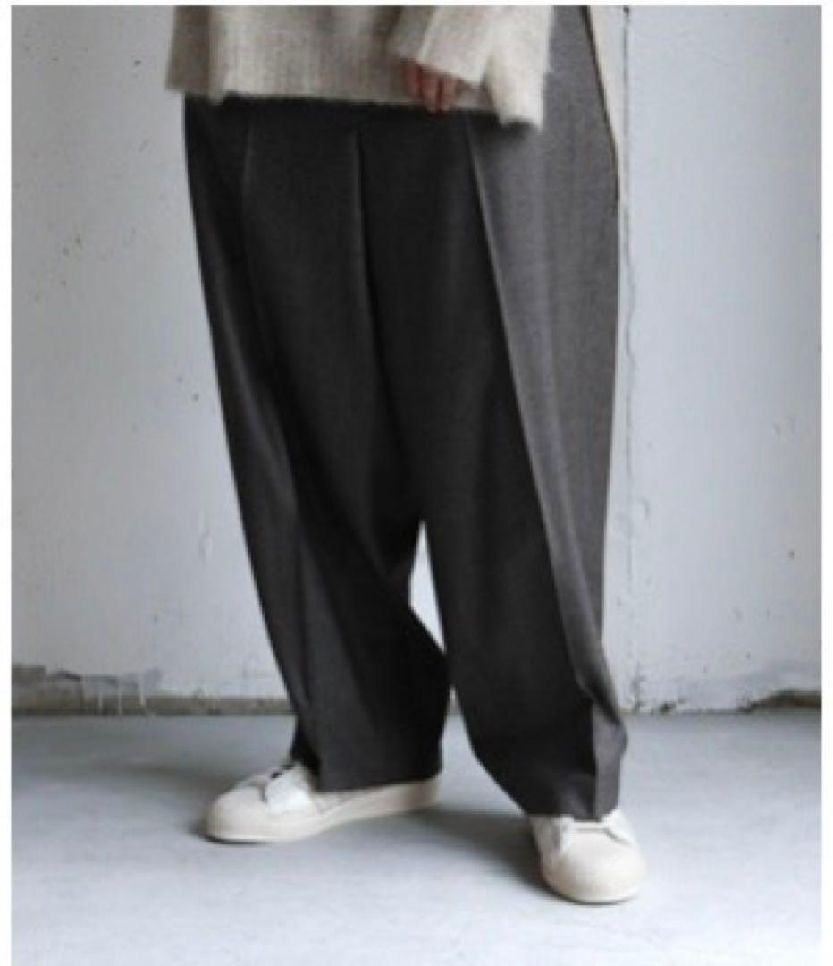 【CTHY】フランネル　ウール　ワイド　スラックス