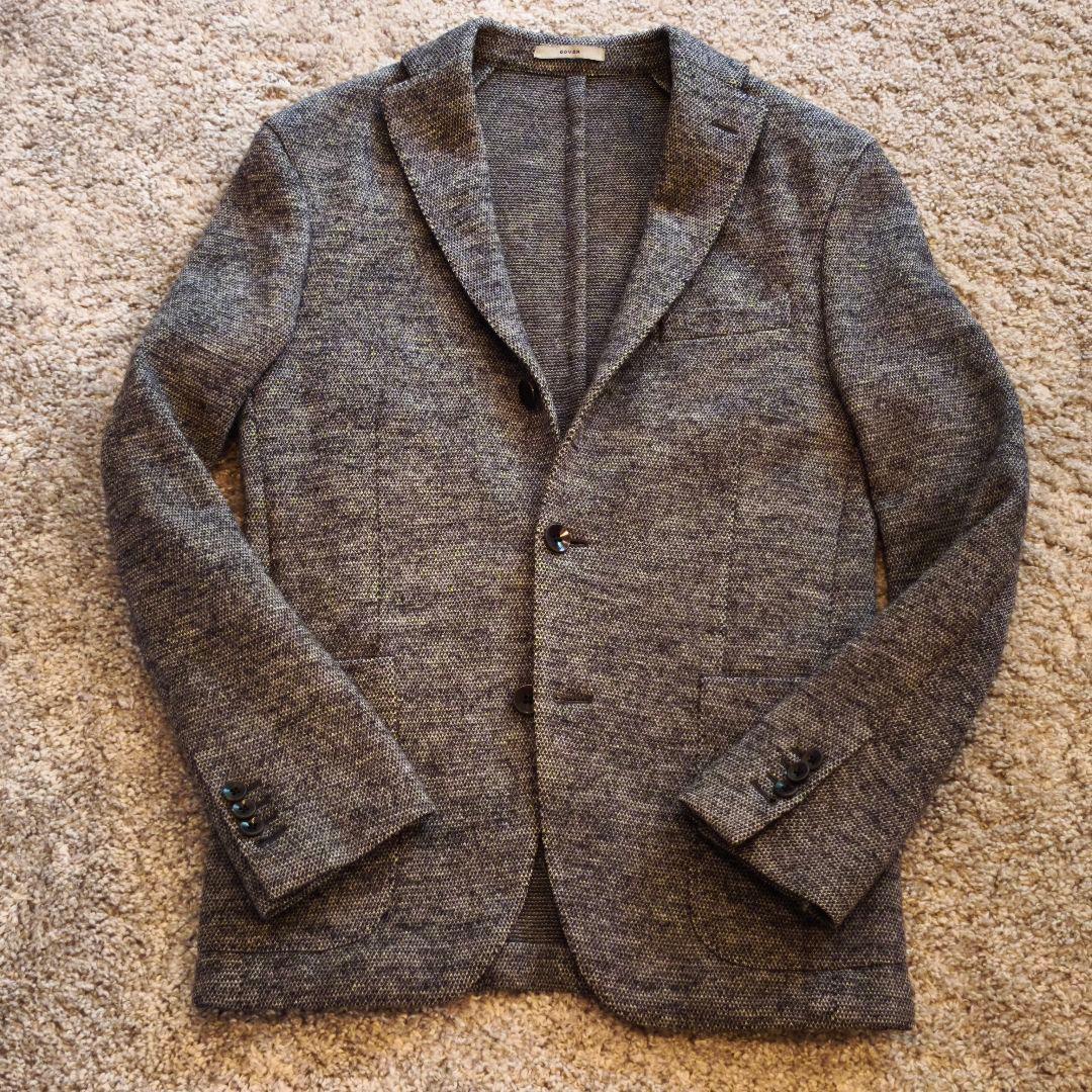 BOGLIOLI ボリオリ DOVER グレー テーラードニットジャケット 46