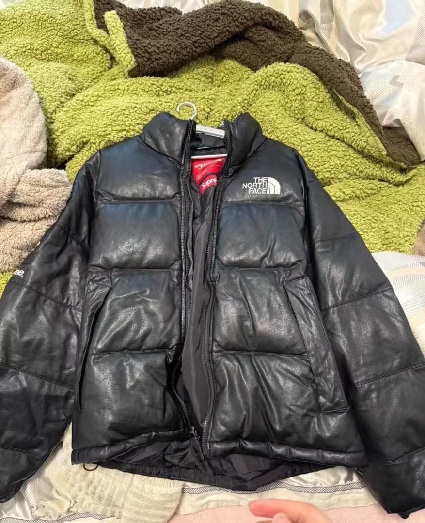 THE NORTH FACE ×Supreme レザーダウンジャケット