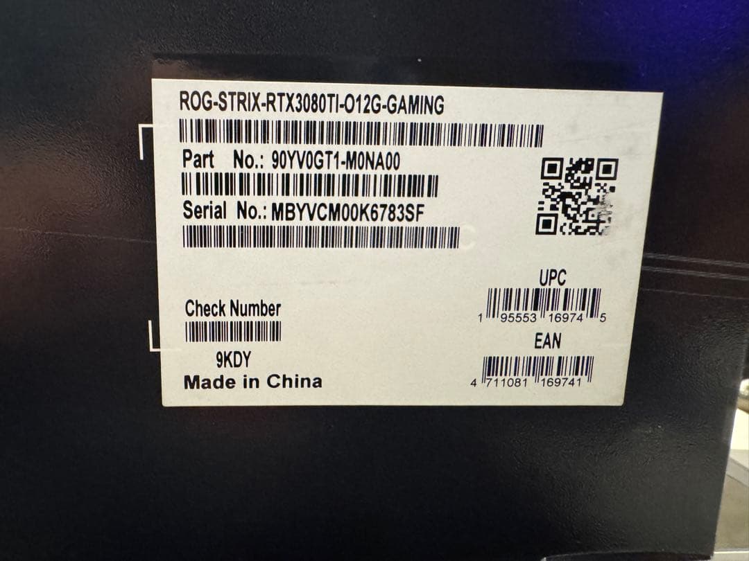 グラフィックボード・グラボ・ビデオカード ASUS GeForce RTX 3080 Ti ROG STRIX