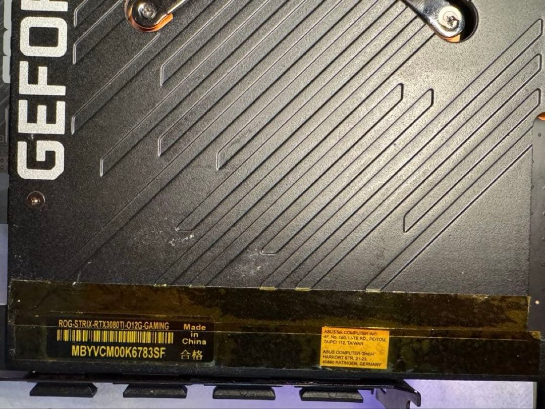 グラフィックボード・グラボ・ビデオカード ASUS GeForce RTX 3080 Ti ROG STRIX